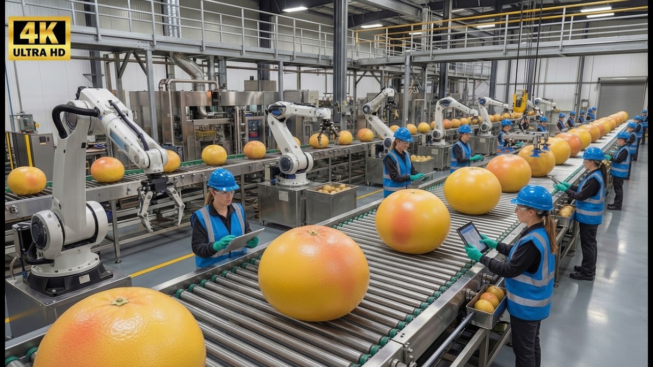 Inside a 1,000,000 LB Citrus Factory – How Orange Juice Is Made at Insane Speed!