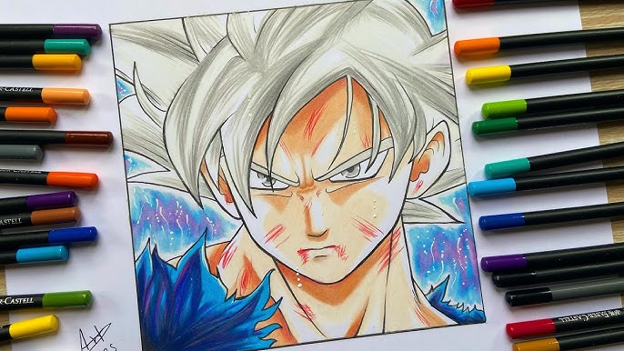 Desenhando fusão Goku Black e Zamasu - Drawing Gattai Zamasu 