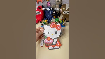 ✨Pixel Art Idea✨ Hello Kitty 🐱 #art #satisfying #minecraft #pixelart #artideas #pixelartideas