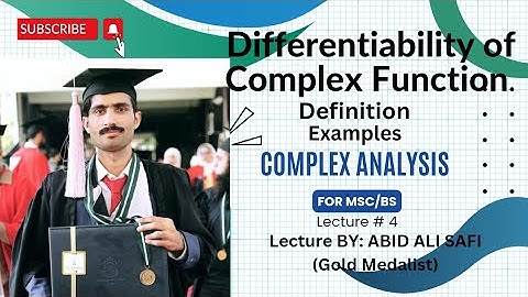 Differentiability of Complex Function ||. Definition|| Examples|| Complex Analysis