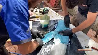 Satellite Junction Repair with Blue Magic Epoxy Resin | Revolution Pipe Relining