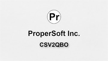 CSV2QBO: Convert CSV to QBO and import into Quickbooks