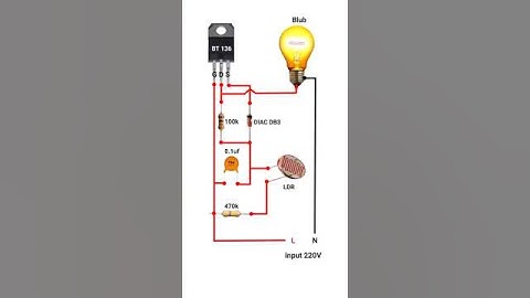 LDR sensor circuit| dark sensor #shorts