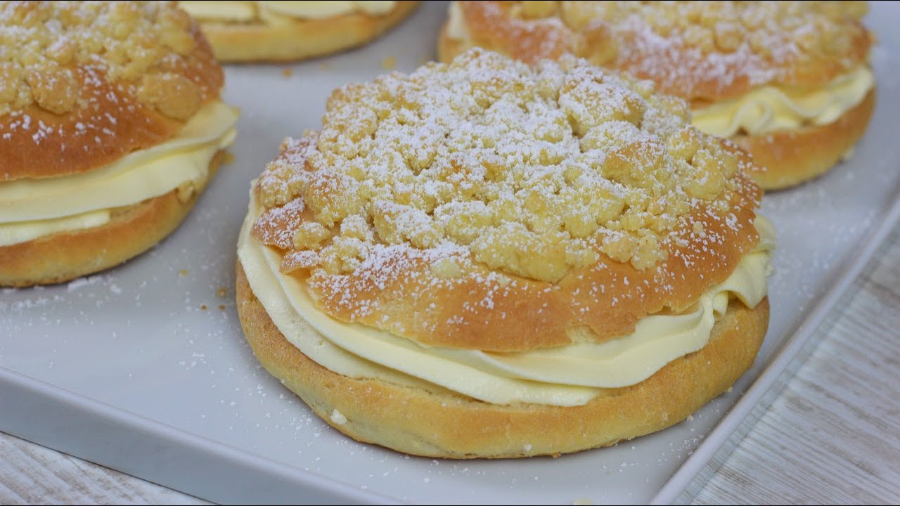 Streuseltaler mit Vanillecreme wie vom Bäcker