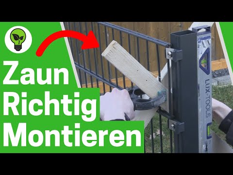 Doppelstabmattenzaun Montage ✅ ULTIMATIVE ANLEITUNG: Wie Doppelstabzaun Aufstellen &amp; Einbetonieren?