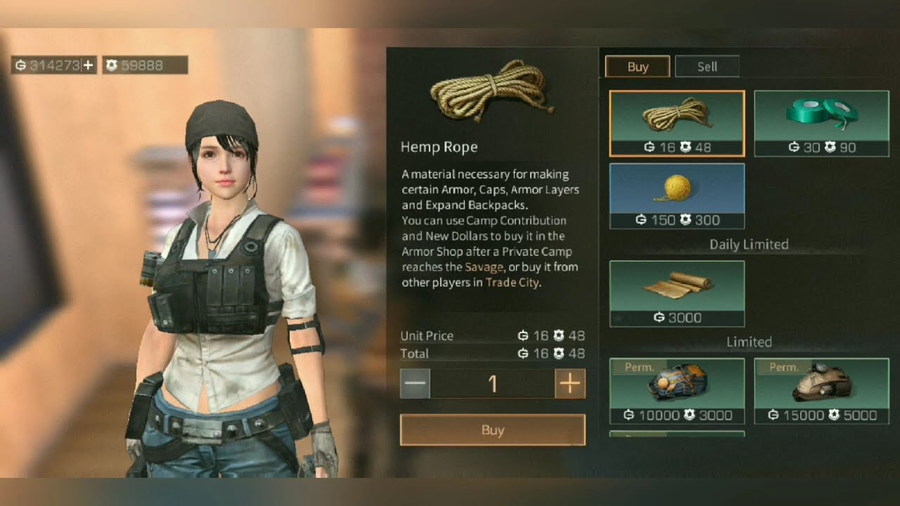 How to get hemp rope in Lifeafter game. YouTube