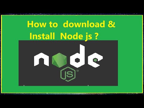 How to  download and Install  Node js on Windows