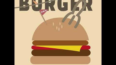 👩🏻‍🎨 에펙 | 바운싱모션 주문진 햄버거 만들기🍔🚩