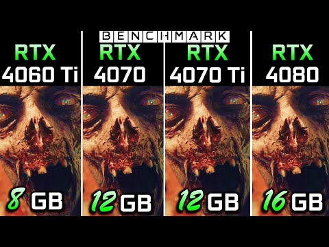 RTX 4060  Ti RTX 4070 vs RTX 4070 Ti vs RTX 4080 // Test in 10 Games // 2K - 1440p // Benchmark