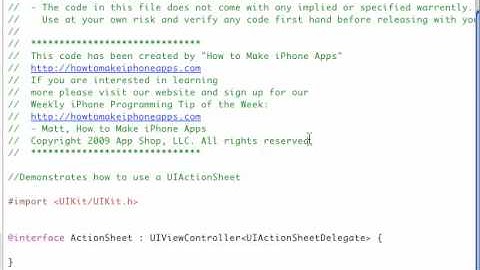 How To Use UIActionSheet