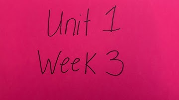 Reading Street Spelling Unit 1 Week 3