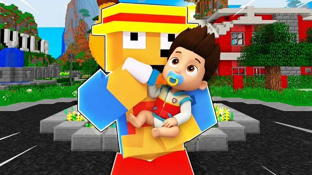 Cuidamos do Baby Ryder da Patrulha Canina no Minecraft 👶 - YouTube