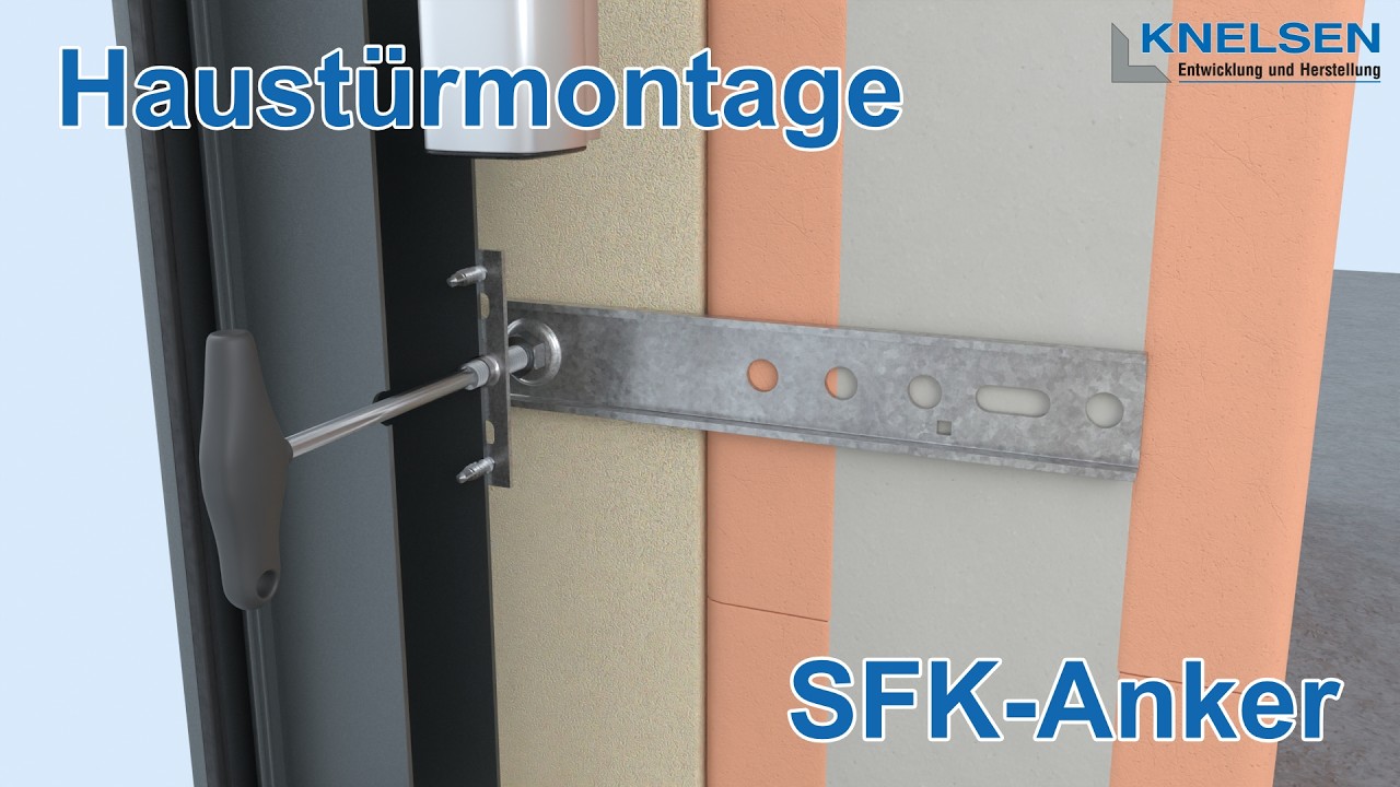 Haustürmontage mit dem SFK-Anker - U-Profil