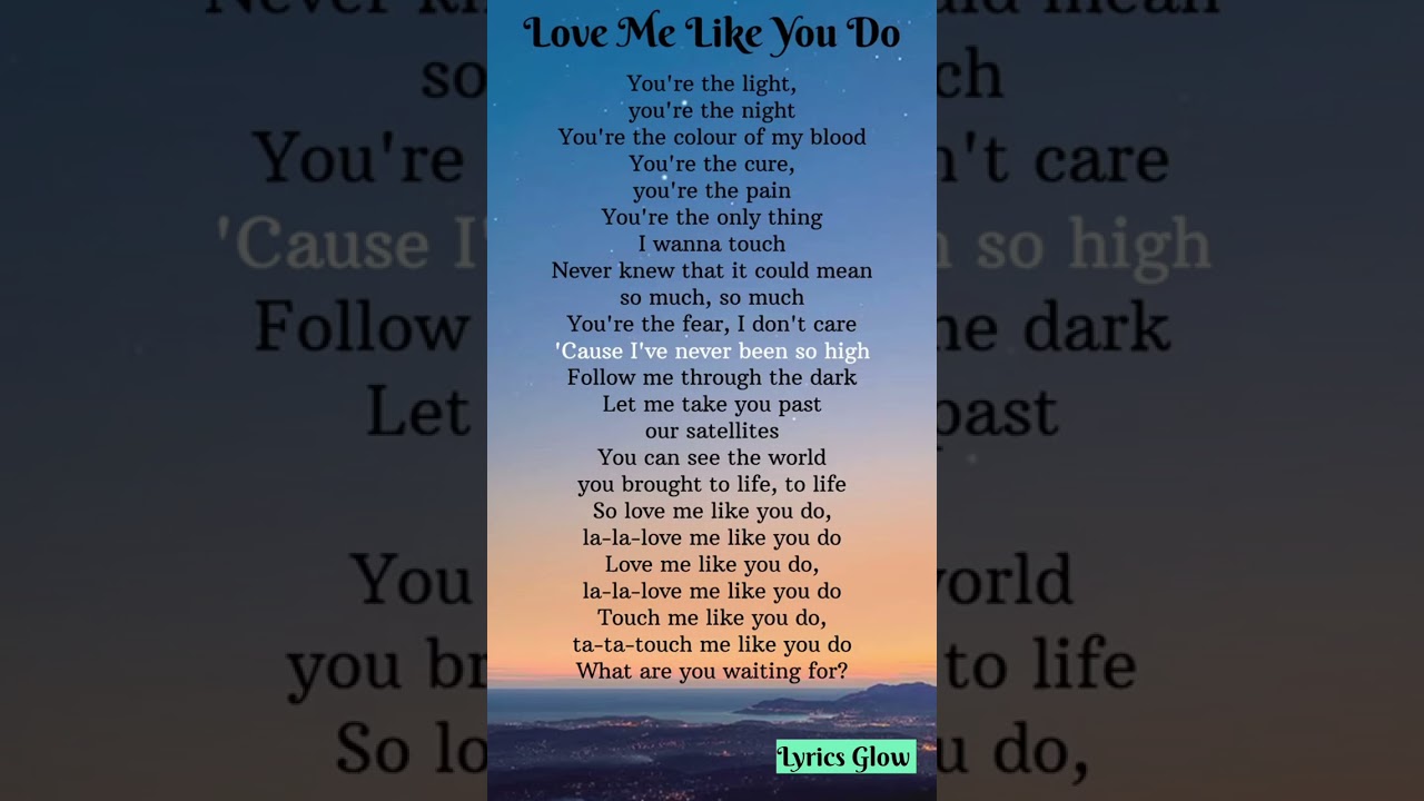 Love Me Like You Do | Ellie Goulding | Lyrics Video