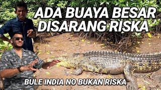 INDIAN CITIZEN WANTS TO MEET RISKA, INSTEAD MEETS ANOTHER CROCODILE, SLEEPING IN RISKA'S NEST