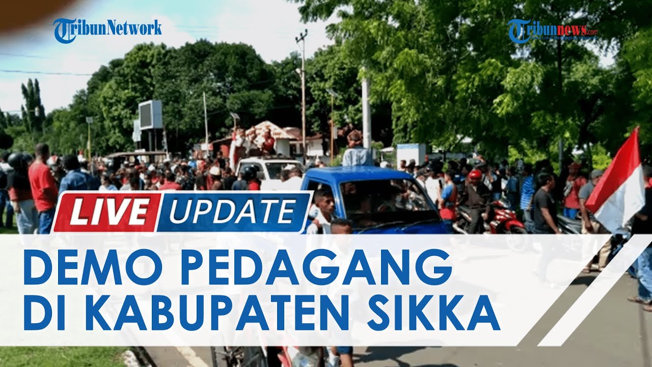 Demo Pedagang di Kabupaten Sikka Flores, Peserta Lakukan Aksi Konvoi Menuju Kantor DPRD