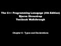 Chapter 6 - Types And Declarations