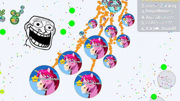 AGARIO MOBILE FASTEST TAKEOVER EVER | BEST MOMENTS | MACRO FEED