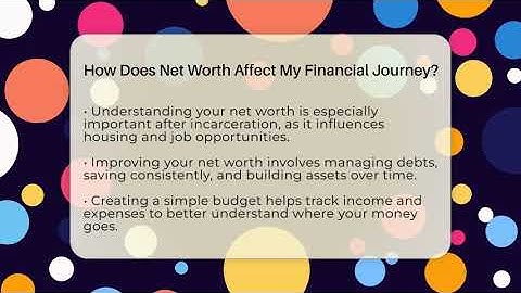 How Does Net Worth Affect My Financial Journey? - Second Chance Journey