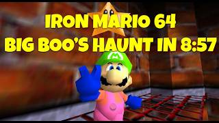 Iron Mario 64 - Big Boo's Haunt Stage RTA in 8:57
