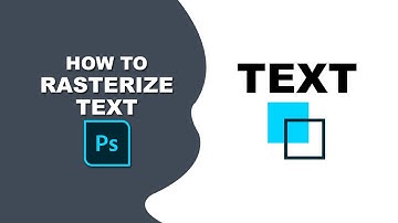 how to rasterize text in photoshop