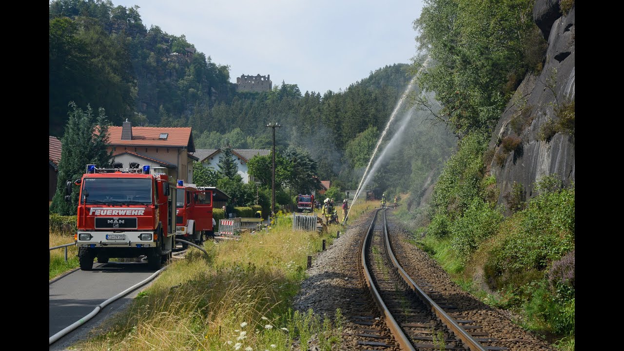 Oybin: Waldbrand im Zittauer Gebirge