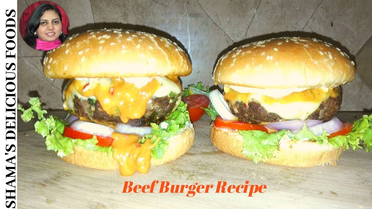 Beef Burger Recipe With Homemade Sauce How To Make Beef Burger By