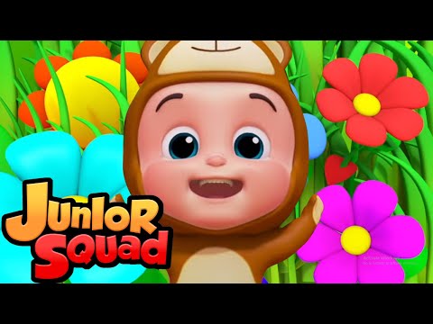 Пять маленьких младенцев | потешки | детские песни | Junior Squad Russia | развивающий мультфильм