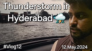 #Vlog12 ||Pune to Hyderabad bus journey🚎 || Stuck in thunderstorm in Hyderabad⛈️🌪️ ||