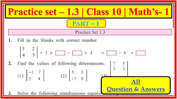 Practice set 1.3 class 10 maths part 1| Chapter1 Linear equations in two variables #maths10chapter1
