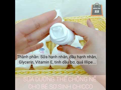 Sữa dưỡng thể chống nẻ cho bé sơ sinh Chicco