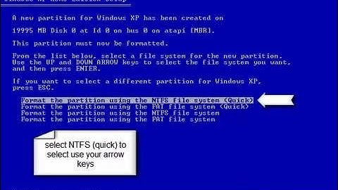 How to install windows XP part 1