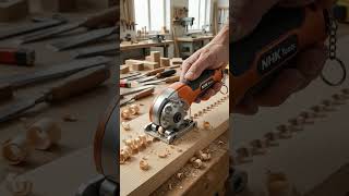 Perfect Crescent Groove Cutting🌙🪵NHK MINI Woodworking Tool #shorts #minitools #trendinggadgets #tech