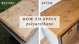 How to Apply Polyurethane to Wood | Easy Guide to Finishing Wood with Polyurethane