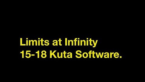 KutaSoftware Evaluating Limits at Infinity #15-18