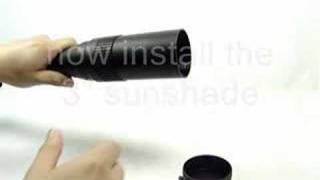 How to install AIM Sports sunshade on the 6-24x50 scope
