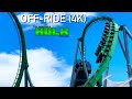 The Incredible Hulk Coaster Off-Ride Video (4K) - Islands of Adventure - Non Copyright