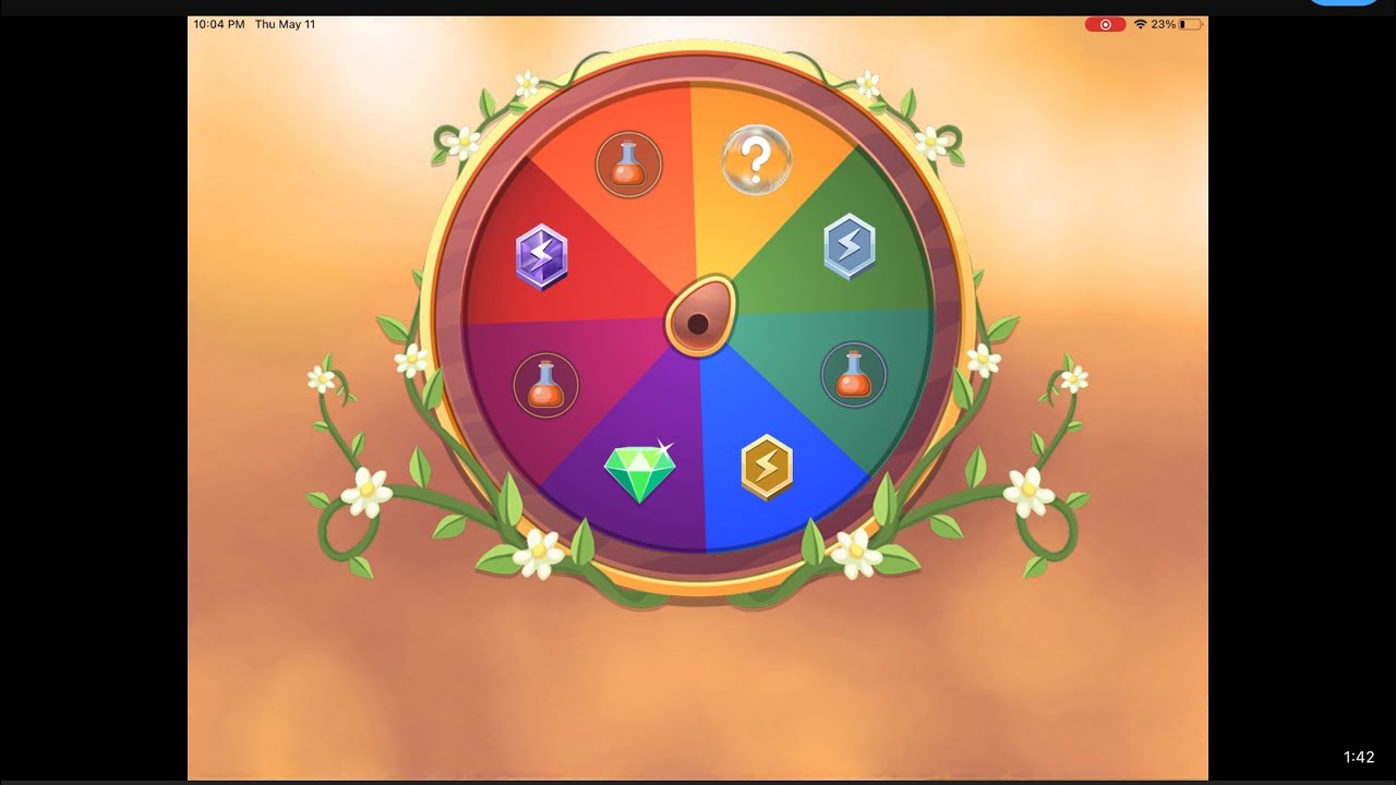 Leveling up to level 30 as a fox and spinning the wheel, and the ...