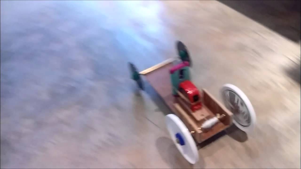 Tape measure powered self propelled car YouTube