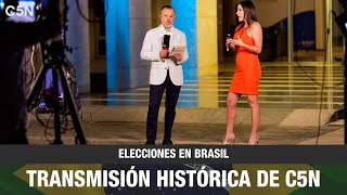 Elecciones en BRASIL - Transmisión HISTÓRICA de C5N