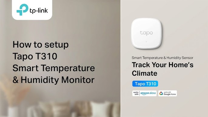 TP-Link Tapo Temperature and Humidity Sensor Kit: Temperature Sensor Tapo  T315 + Hub Tapo H100 (2.7 E-Ink Display, Swiss-Made Sensor | Long-Lasting