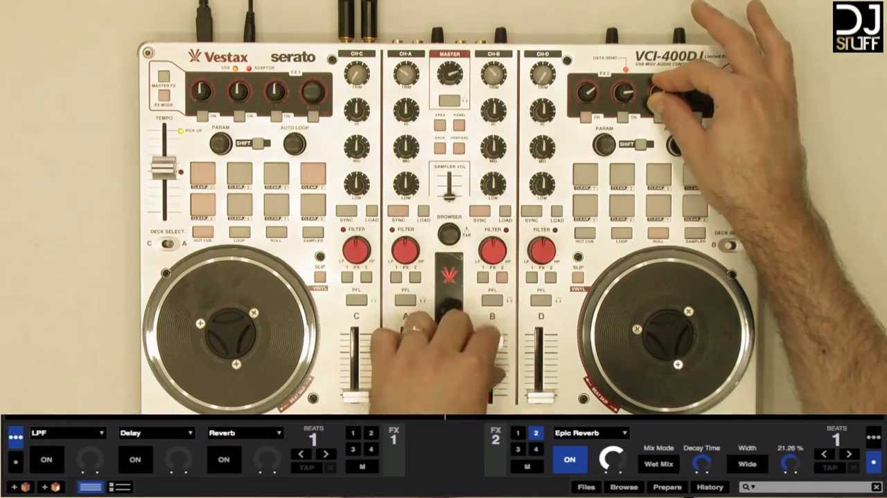 Vestax VCI-400DJ controller for Serato DJ - YouTube
