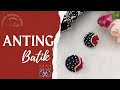 anting klip dari kain batik | anting unik | unique earrings | ide jualan ibu rumah tangga