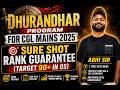 🔥 CGL Mains 2025 Strategy | Target 90+ GS | Dhurandhar Program