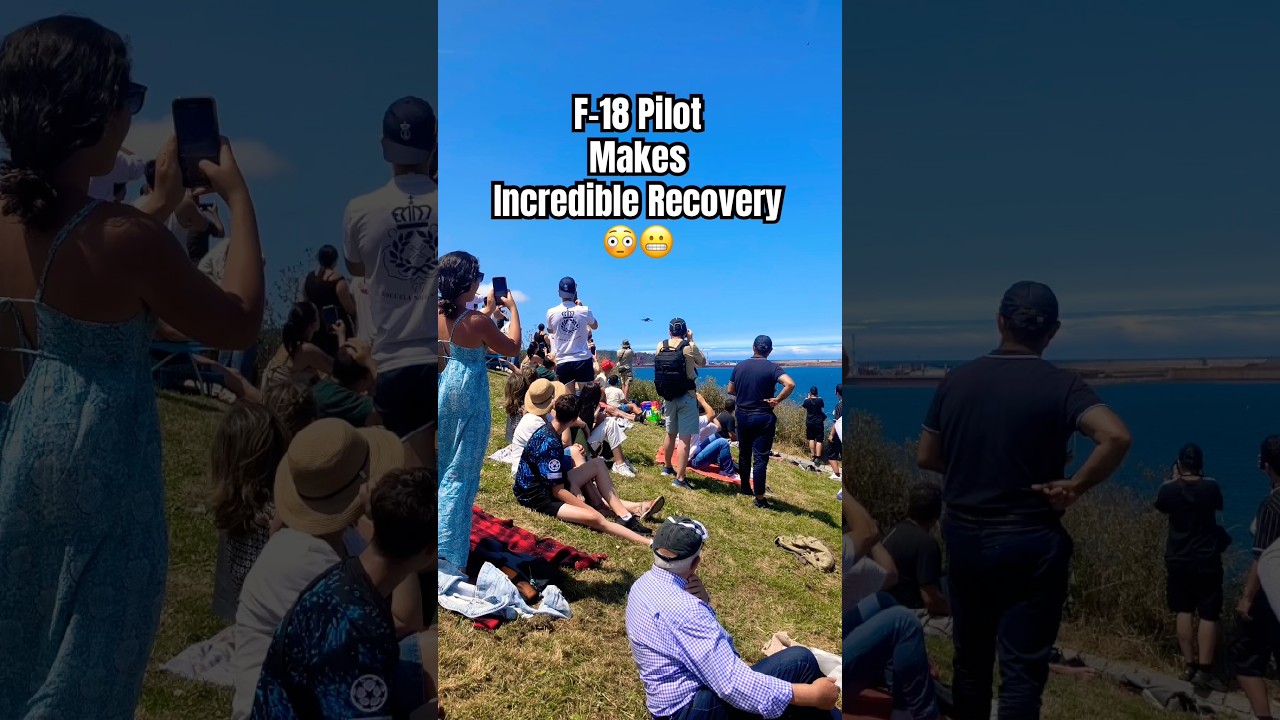 F-18 Hornet Makes Spectacular Recovery 😮 #fighterjet #aviation #trending #f18 #militaryaircraft