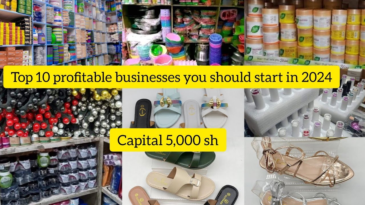 10 PROFITABLE BUSINESS IDEAS YOU CAN START IN 2024 - YouTube