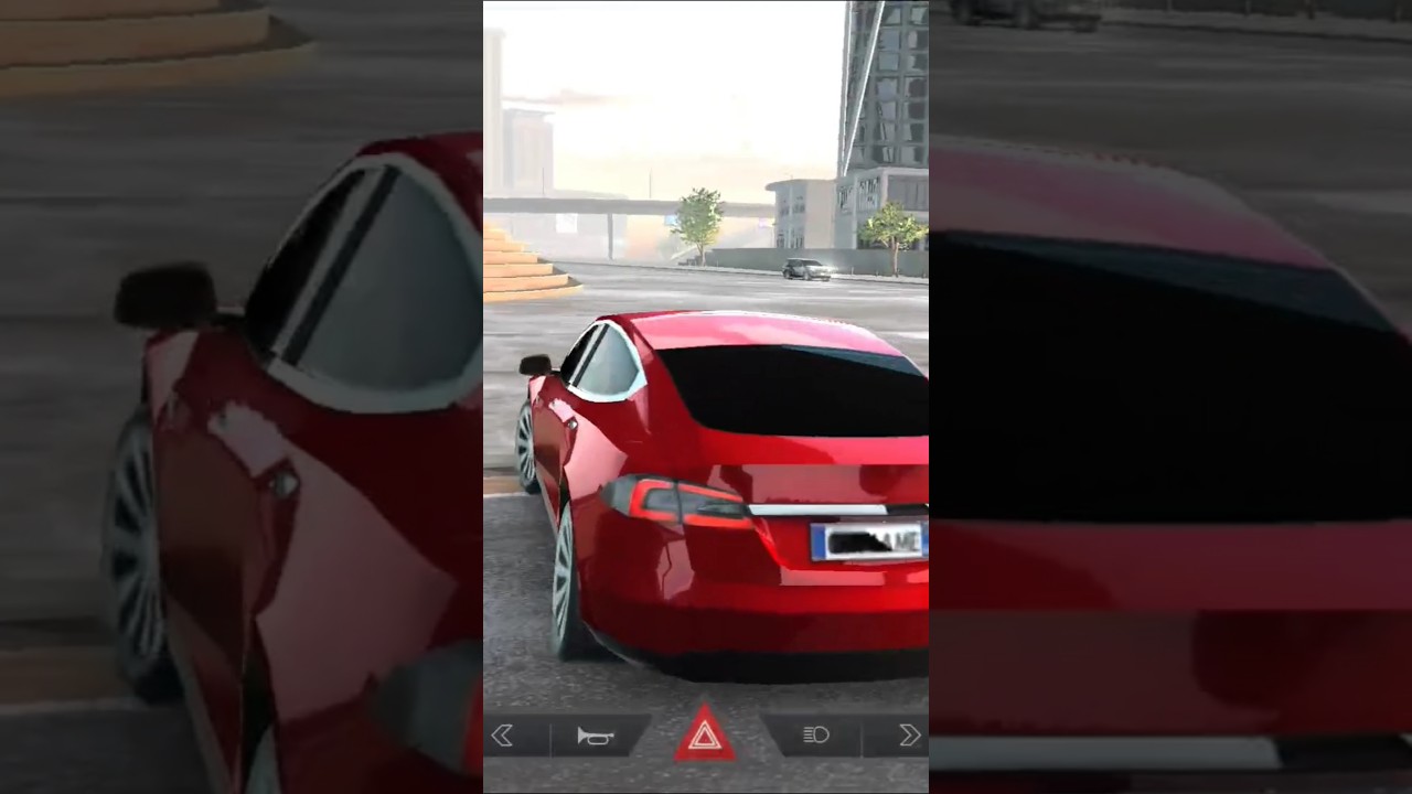 Electric 🔥 Red Tesla 2025 