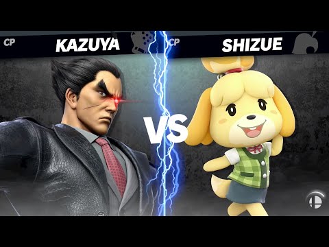 【スマブラSP】CPUカズヤ最強説　検証　VS しずえ編 （戦績は概要欄）