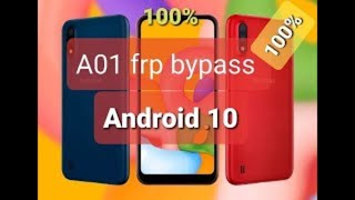 Samsung A01 Frp Bypass Android 10 Version 100% Work