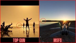 Top Gun Maverick Dogfight Football Beach Scene in MSFS